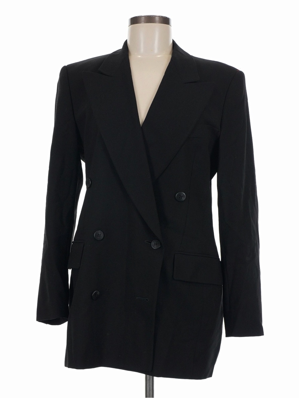 Escada by Margaretha Ley Black Wool Blazer Size 38
